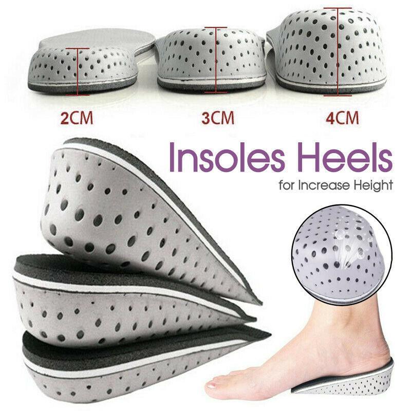 Heel Lift Insoles for Height Increase Invisible Cushion Pads for Shoes Unisex