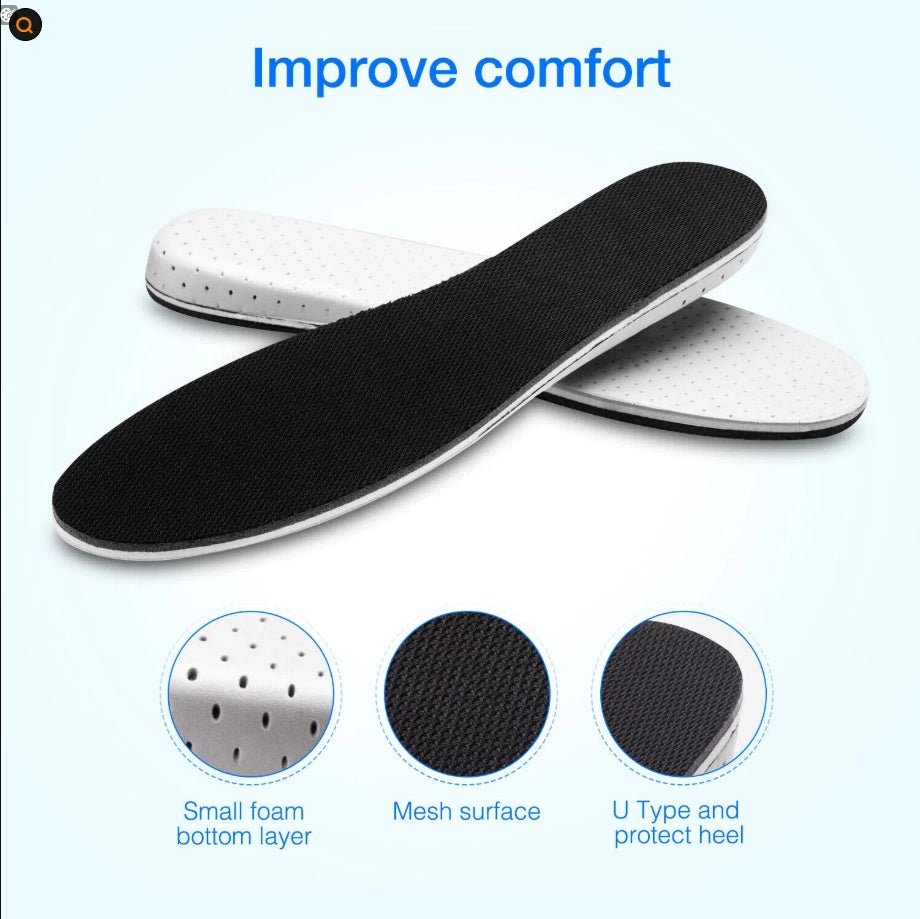 [US Ready] Men Women Invisible Height Increase Insoles Heel Lift Taller Shoe Inserts Pad
