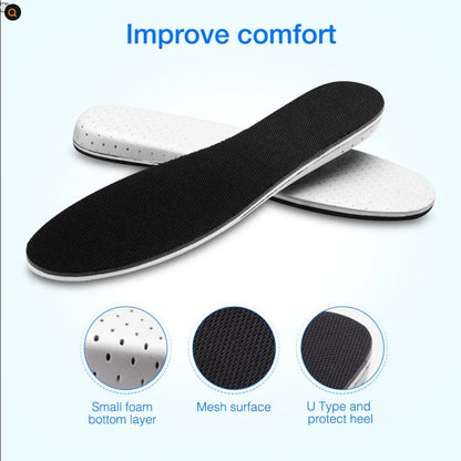 [US Ready] Men Women Invisible Height Increase Insoles Heel Lift Taller Shoe Inserts Pad
