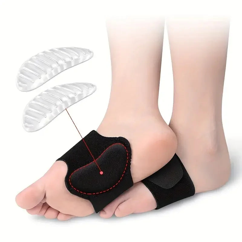 Compression Arch Support Brace for Flat Feet & Heel Pain Relief