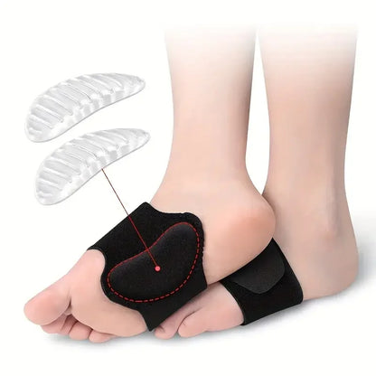 Compression Arch Support Brace for Flat Feet & Heel Pain Relief
