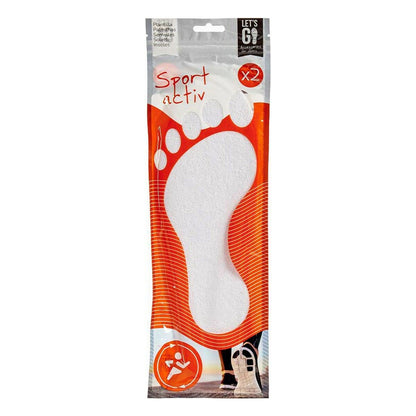 Stencils Sport White Cotton Latex Insoles
