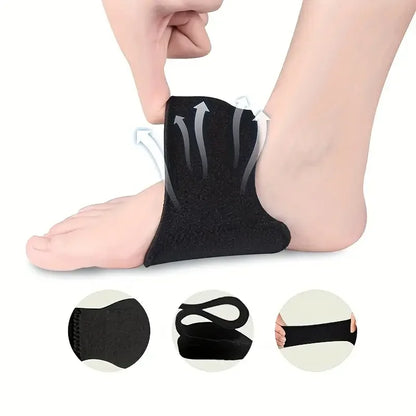 Compression Arch Support Brace for Flat Feet & Heel Pain Relief