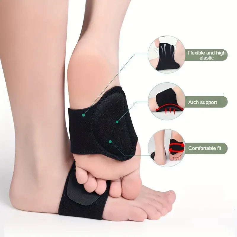 Compression Arch Support Brace for Flat Feet & Heel Pain Relief