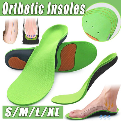 4 SizesOrthotic Insoles Arch Support for Flat Feet High Arches Plantar Fasciitis